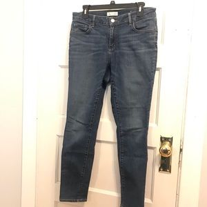 LOFT curvy skinny blue jeans